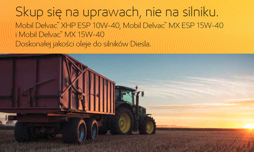 Środki smarne Mobil do maszyn rolniczych